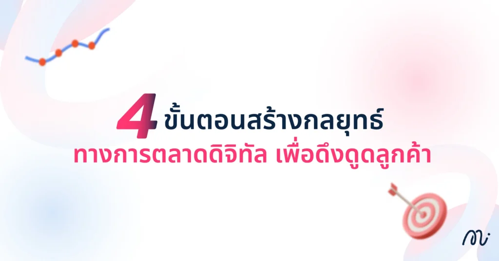 4 ขั้นตอนสร้างกลยุทธ์ทางการตลาดดิจิทัล เพื่อดึงดูดลูกค้า