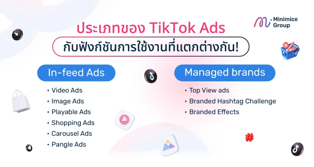 ประเภทของ TikTok Ads กับฟังก์ชันการใช้งานที่แตกต่างกัน!