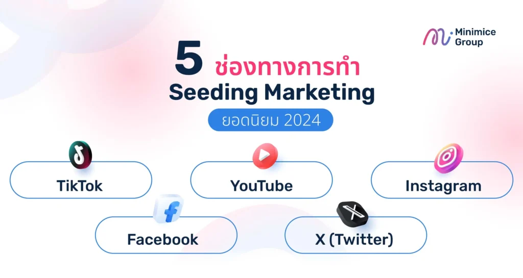 5 ช่องทางการทำ Seeding Marketing ยอดนิยม 