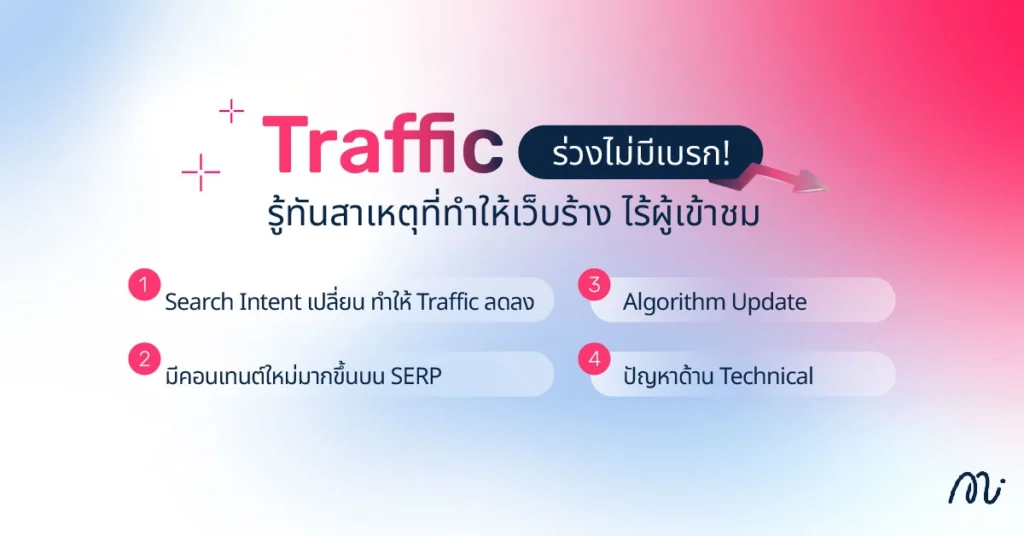 Traffic ร่วงไม่มีเบรก! รู้ทันสาเหตุที่ทำให้เว็บร้าง ไร้ผู้เข้าชม