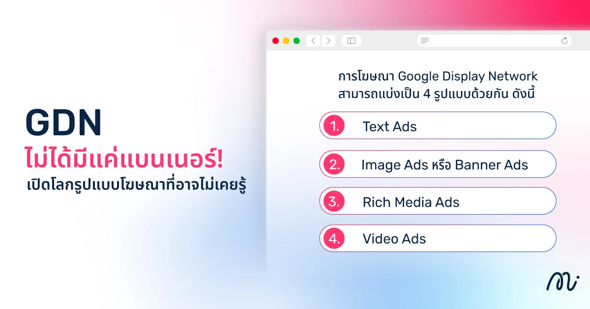 GDN ไม่ได้มีแค่แบนเนอร์! เปิดโลกรูปแบบโฆษณาที่อาจไม่เคยรู้