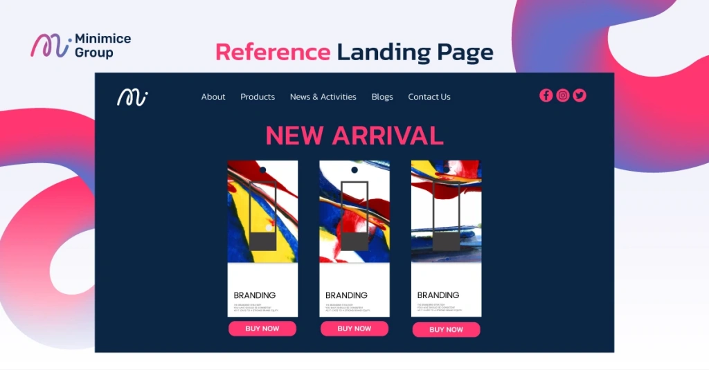 Landing Pages แบบ Reference