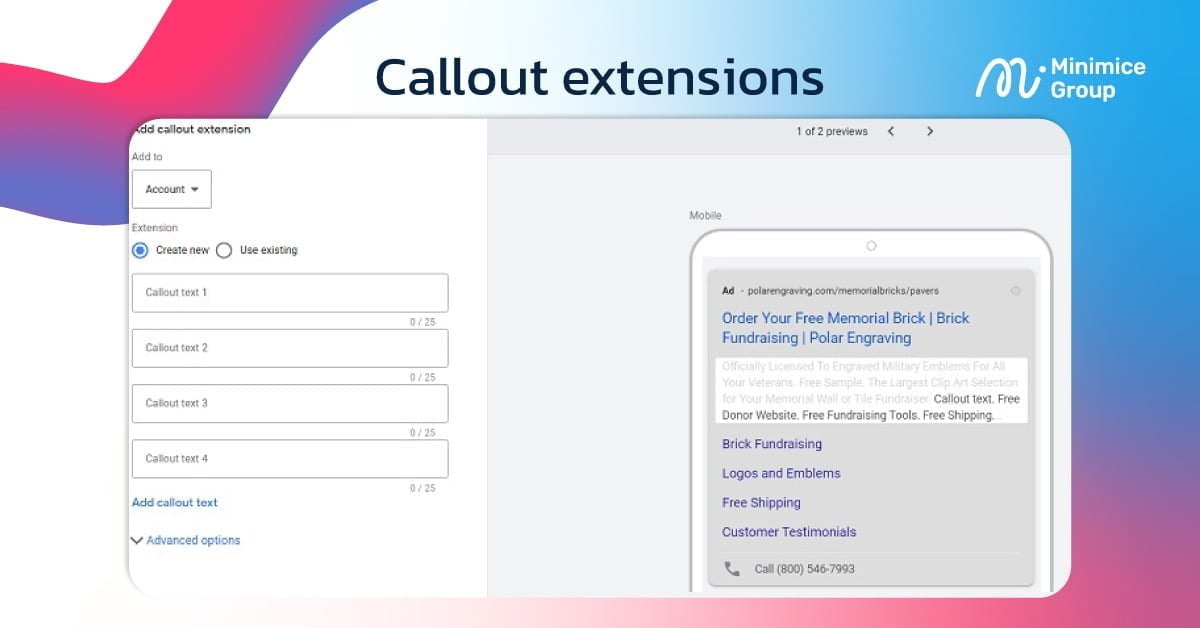 callout extensions
