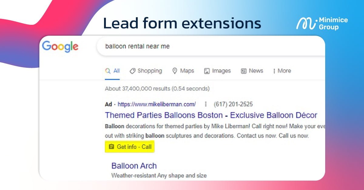 lead form extensions