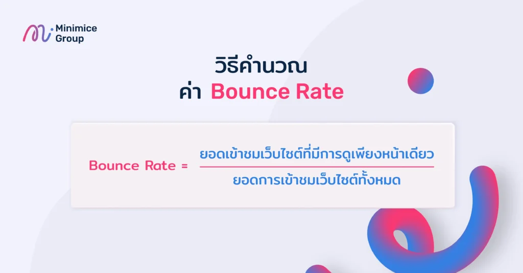 Bounce Rate มีวิธีคำนวณอย่างไร
