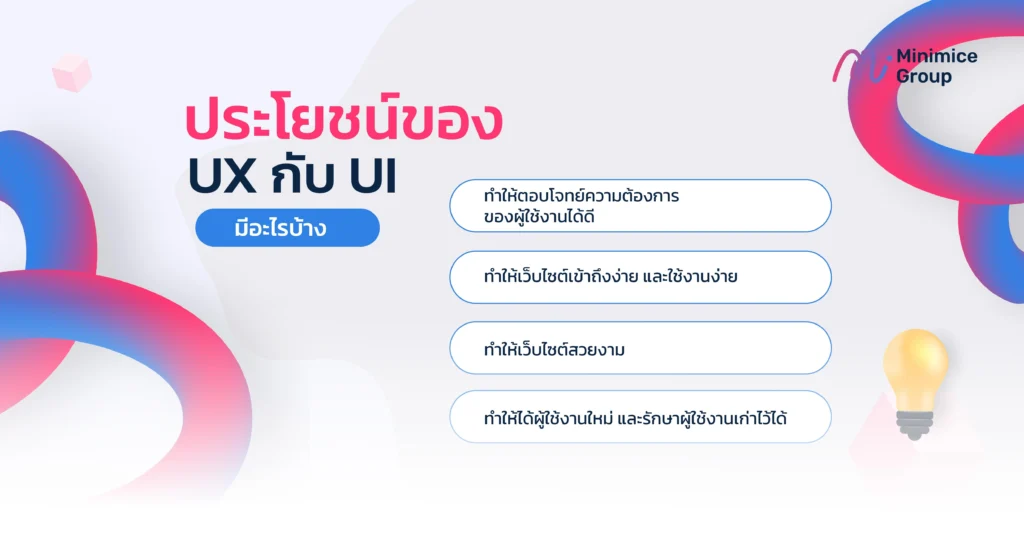 ประโยชน์ของ UX กับ UI มีอะไรบ้าง?