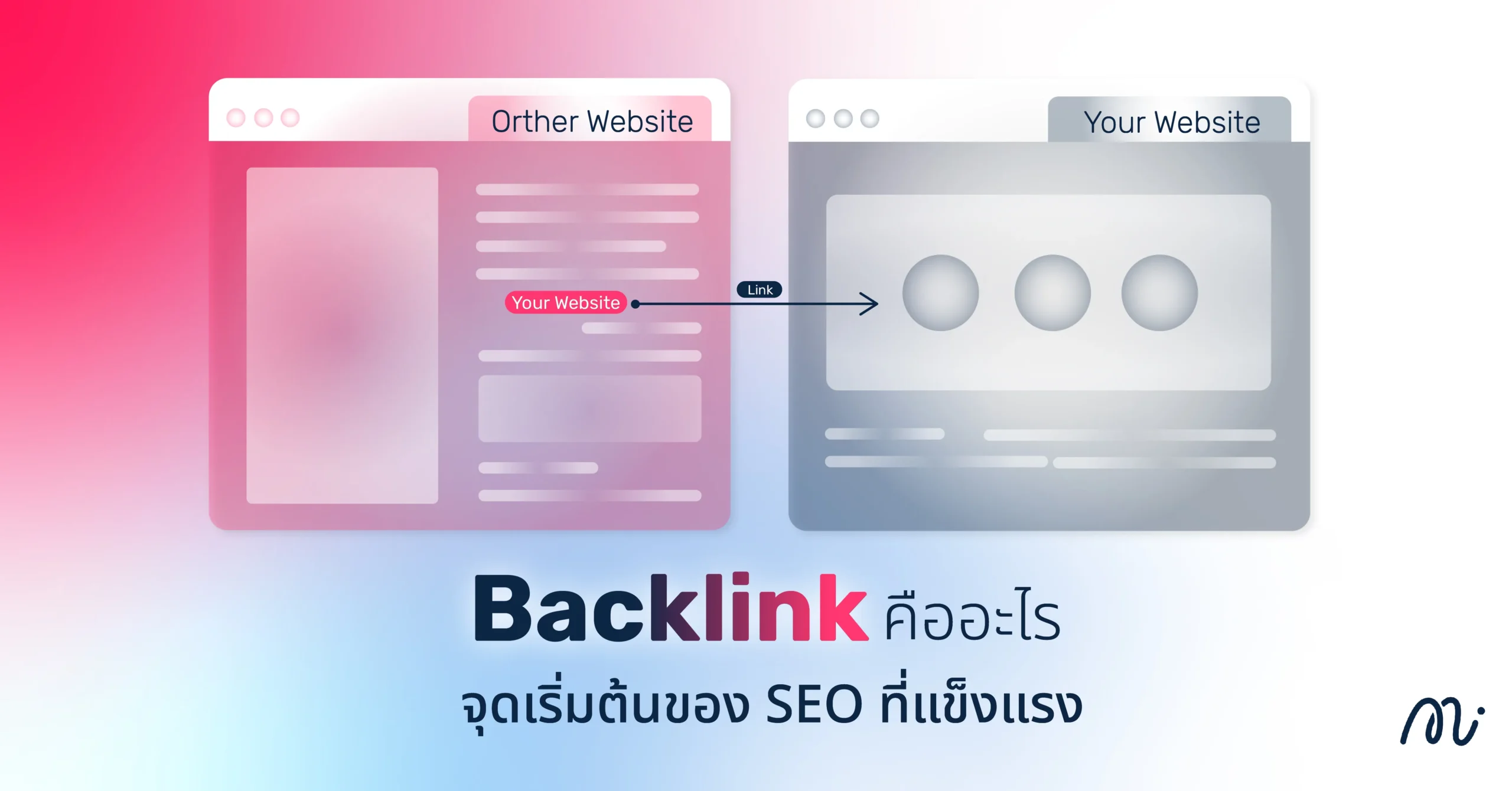 Backlink คืออะไร? จุดเริ่มต้นของ SEO ที่แข็งแรง
