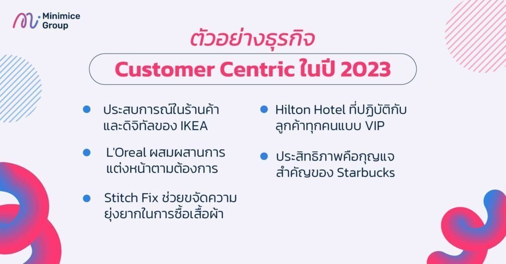 ตัวอย่างธุรกิจ customer centric