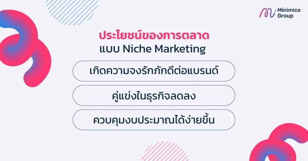 ประโยชน์ของการตลาดแบบ Niche Marketing
