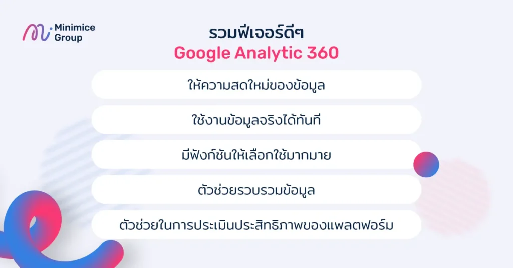 รวมฟีเจอร์ดีๆ ทำไมต้องหันมาใช้ Google Analytic 360