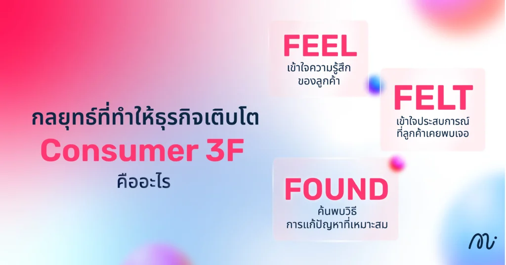 กลยุทธ์ที่ทำให้ธุรกิจเติบโต Consumer 3F คืออะไร