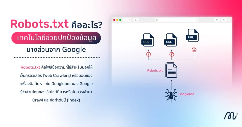 Robots.txt คืออะไร? เทคโนโลยีช่วยปกป้องข้อมูลบางส่วนจาก Google