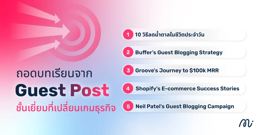 ถอดบทเรียนจาก Guest Post ชั้นเยี่ยมที่เปลี่ยนเกมธุรกิจ