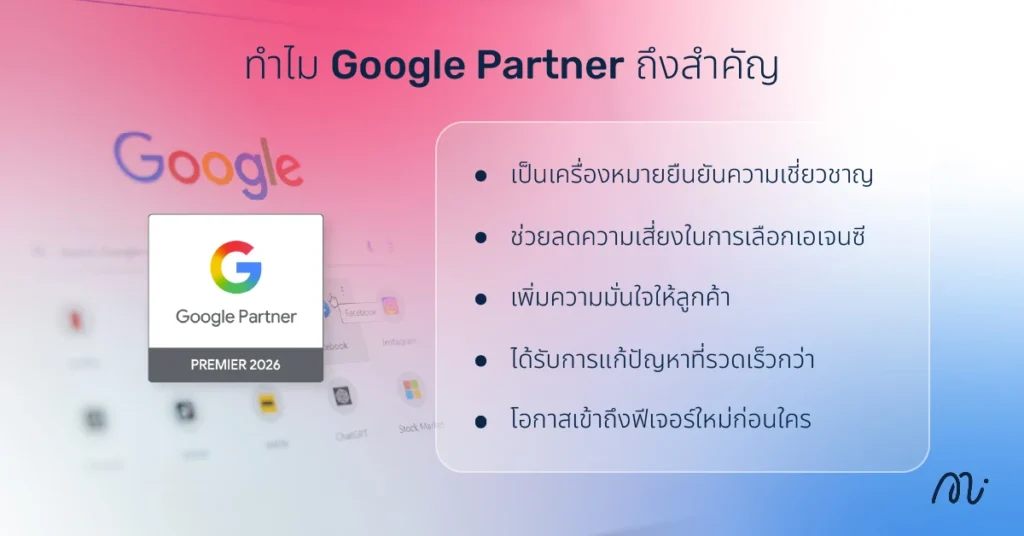 Google Partner คืออะไร? ทำไมเอเจนซีโฆษณาต้องมีเครื่องหมายนี้