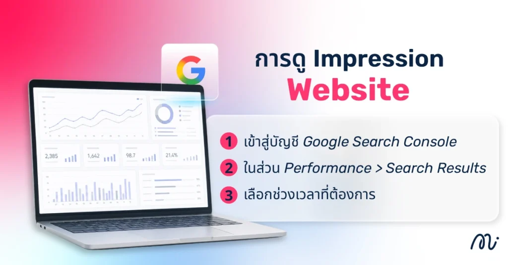 การดู Impression ใน Website