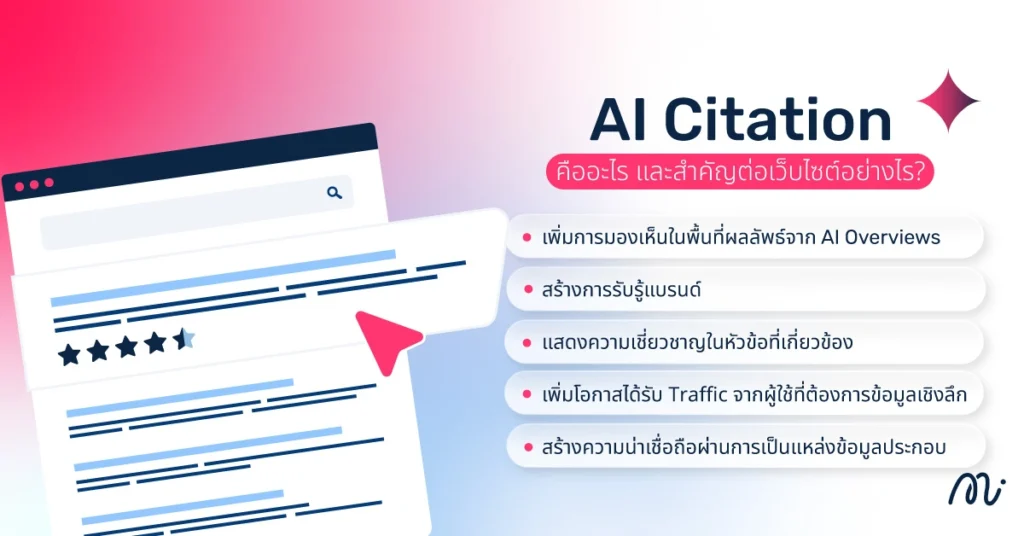 AI Citation คืออะไร และสำคัญต่อเว็บไซต์อย่างไร?