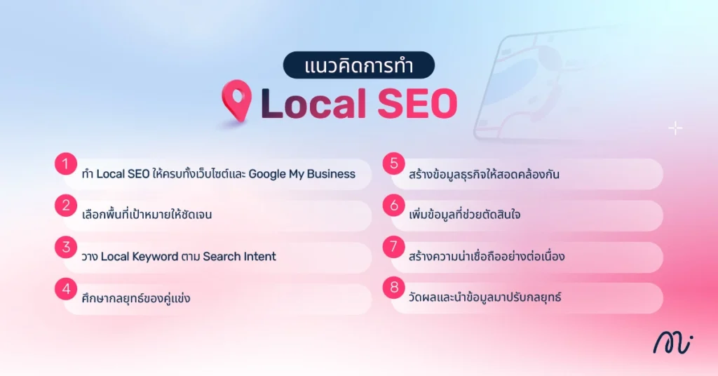 แนวคิดการทำ Local SEO