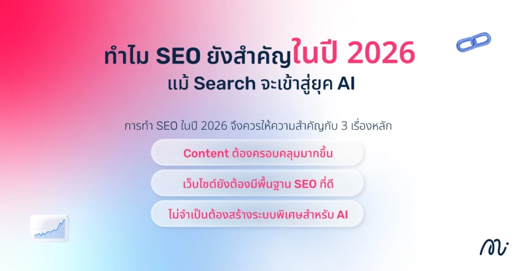 ทำไม SEO ยังสำคัญในปี 2026 แม้ Search จะเข้าสู่ยุค AI