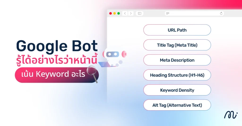 Google Bot รู้ได้อย่างไรว่าหน้านี้เน้น Keyword อะไร