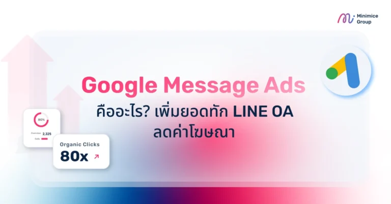 Google Message Ads คืออะไร? เพิ่มยอดทัก LINE OA ลดค่าโฆษณา